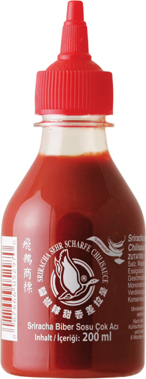 Chilisauce Sriracha, sehr scharf